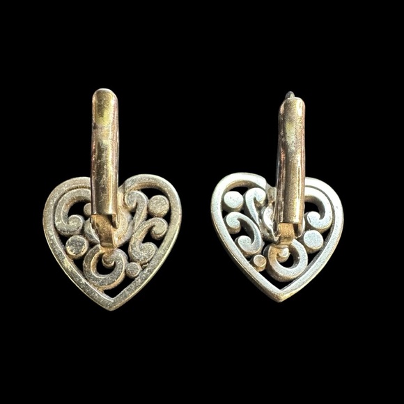 Brighton Contemporary Heart Lever Back Earrings - Picture 3 of 6